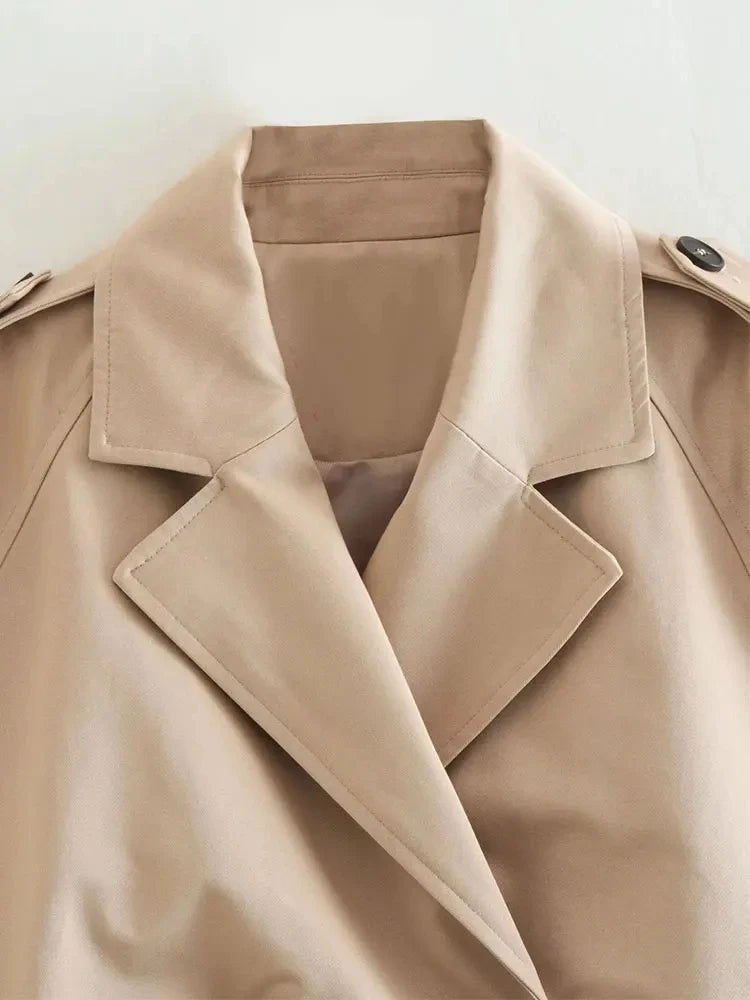 Vintage afgesneden Trenchcoat