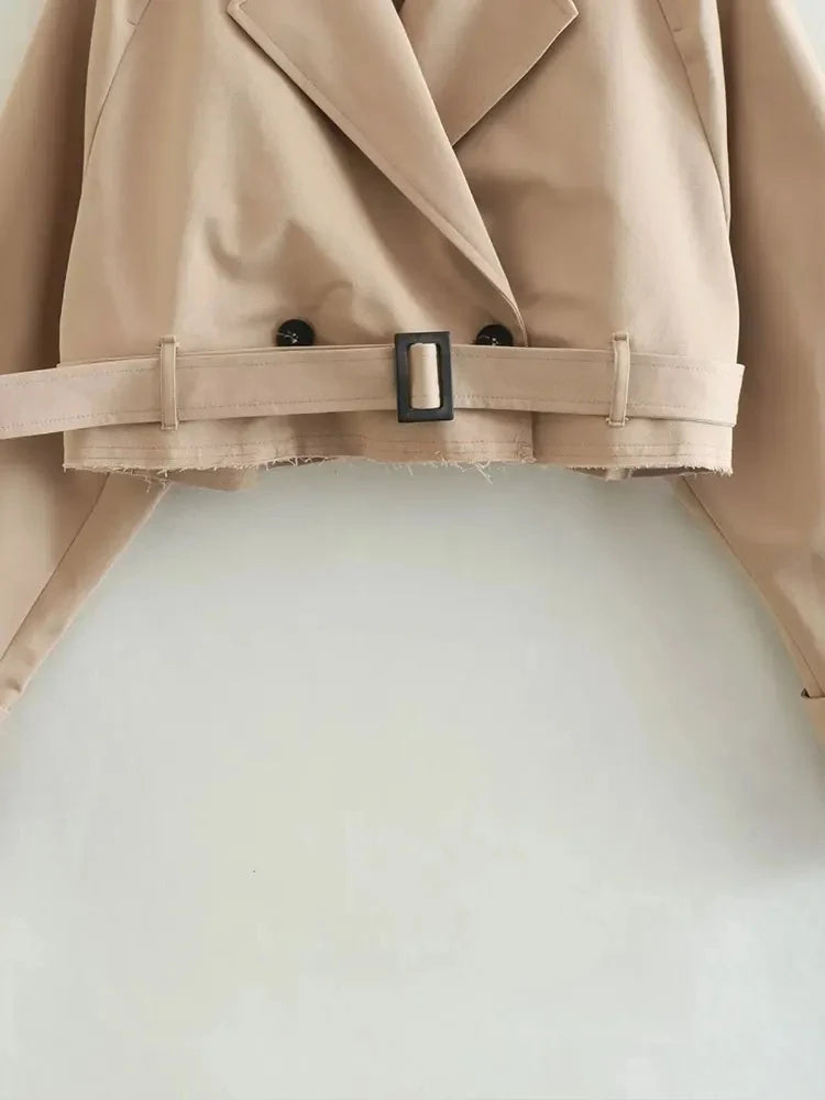 Vintage afgesneden Trenchcoat